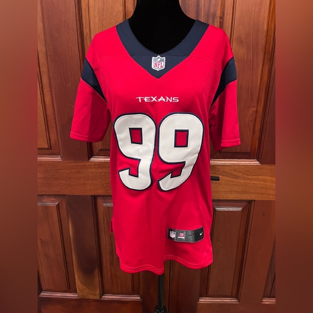 Nike On Field Houston Texans J.J. Watt #99 Womens Football Jersey Size Small EUC - Picture 1 of 8